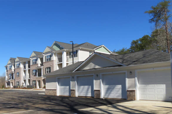 Fairways Village - Building Garage View